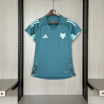 Camisa Cruzeiro de Treino 25/26 - Versao Feminina Baby Look Azul Turquesa