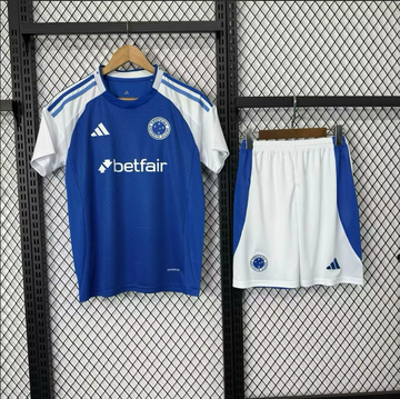 Conjunto Infantil Cruzeiro Titular 25/26 - Azul