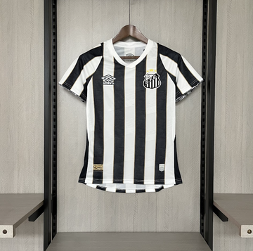 Camisa Santos Feminina 24/25 - Branca e Preta