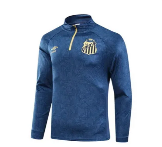 Conjunto Agasalho Santos Treino 24/25 - Azul Marinho