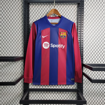 Camisa Barcelona Manga Longa - 23/24