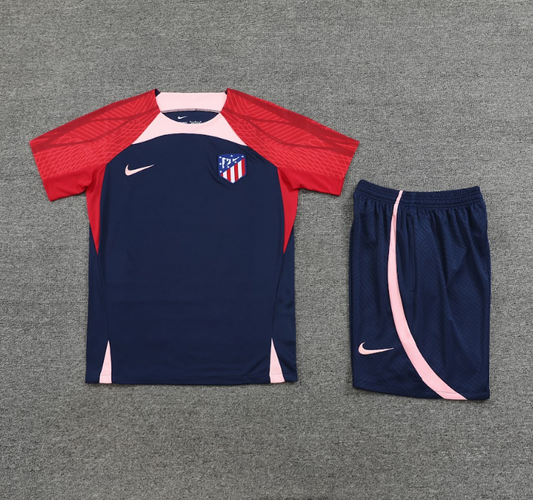 Kit Treino Atletico de Madrid - 22/23 Camisa e Bermuda Azul
