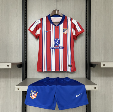 Conjunto Infantil Atlético de Madrid - 23/24 Vermelho e Branco