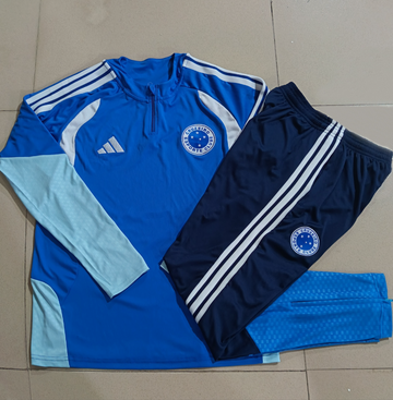 Conjunto Cruzeiro Treino Manga Longa - Clara 2026