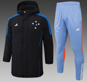 Conjunto De Frio Cruzeiro  -  Preta e Azul