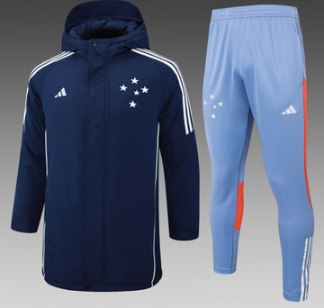 Conjunto De Frio Cruzeiro  - Azul e Branco