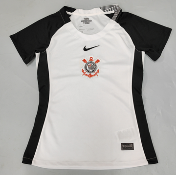 Camisa Corinthians - Feminina - Branca