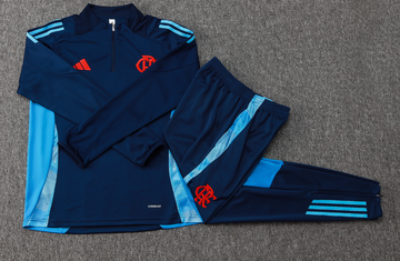 Conjunto Flamengo 25/26 Agasalho e Calça Azul Escuro
