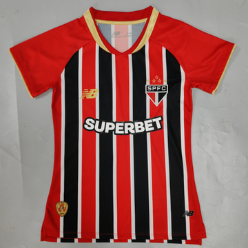 Camisa São Paulo II 25/26 Feminina - Vermelho+Branco
